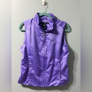 Ralph Lauren Golf full zip vest in shiny purple‎ Women’s vest size Medium